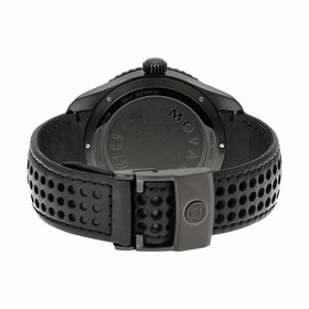 Movado SE Black Dial Black Leather Men's Watch 2600117