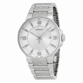 Movado SE Pilot Silver Dial Stainless Steel Men's Watch 0606762