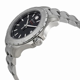 Movado Series 800 Black Dial Stainless Steel Men's Watch 2600115