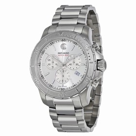 Movado Series 800 Chronograph Silver Dial Stainless Steel Men's Watch 2600111