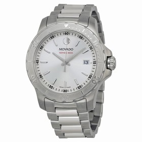 Movado Series 800 Silver Dial Stainless Steel Men's Watch 2600116