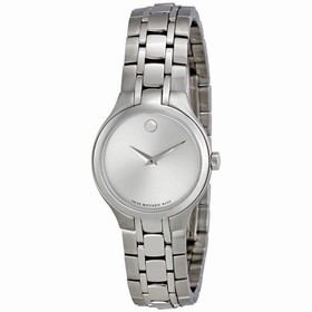 Movado Silver Dial Stainless Steel Ladies Watch 0606451