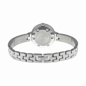 Movado Silver-Toned Sunray Dial Silver Stainless Steel Band and Case Ladies Quartz Watch 3600321