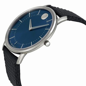 Movado TC Blue Dial Leather Men's Watch 0606846