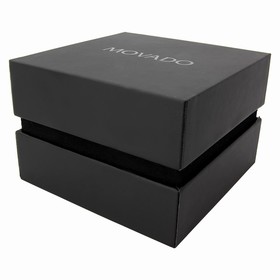 Movado Black Dial Black Leather Men's Watch 0606847