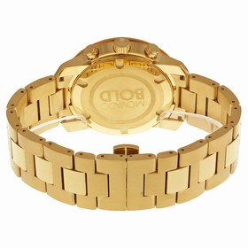 Movado Bold Champagne Dial Yellow Gold Ion-plated Men's Quartz Watch 3600278