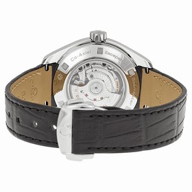 Omega Aqua Terra Black Dial Black Leather Ladies Watch 23113342001001