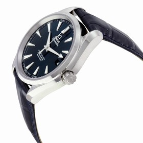 Omega Aqua Terra Blue Dial Alligator Leather Men's Watch 23113422103001