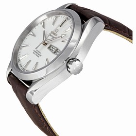 Omega Aqua Terra Silver Dial Automatic Leather Men's Watch 23113432202001