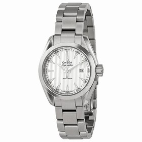 Omega Aqua Terra Silver Dial Stainless Steel Ladies Watch 23110306002001