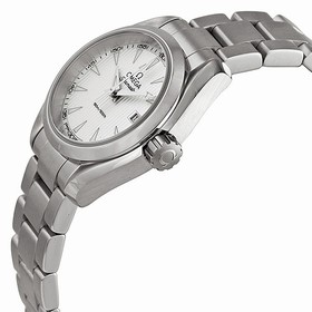 Omega Aqua Terra Silver Dial Stainless Steel Ladies Watch 23110306002001