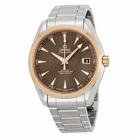 Omega Aqua Terra Teak Grey Dial Steel and 18kt Rose Gold Men's Watch 23120422106002