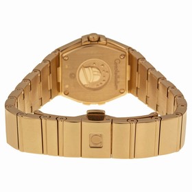 Omega Constellation 2009 Brown Dial 18kt Rose Gold Ladies Watch 12350246063002