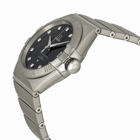 Omega Constellation Automatic Black Dial Stainless Steel Ladies Watch 12310382151001