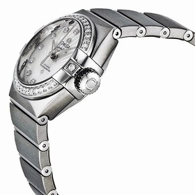 Omega Constellation Automatic Diamond Mother of Pearl Dial Ladies Watch 12315272055001