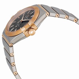 Omega Constellation Automatic Grey Dial Steel and 18kt Rose Gold Men's Watch 12320352006002