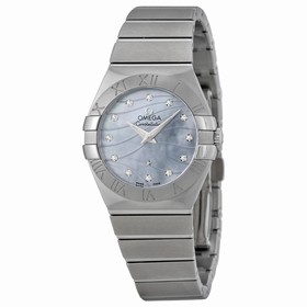 Omega Constellation Blue Mother of Pearl Dial Stainless Steel Ladies Watch 12310276057001