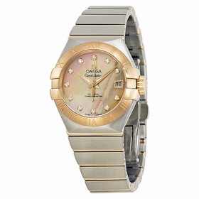 Omega Constellation Brown Mother of Pearl Dial Ladies Watch 12320272057001