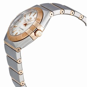 Omega Constellation Brushed Quartz Silver Dial Ladies Watch 12320276002001