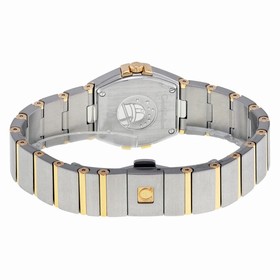 Omega Constellation Brushed Quartz White Mother of Pearl Dial Ladies Watch 123.20.24.60.55.002