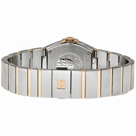 Omega Constellation Brushed Quartz White Mother of Pearl Dial Ladies Watch 123.20.27.60.55.001