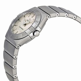 Omega Constellation Brushed Steel Ladies Watch 123.10.27.60.02.001