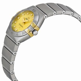 Omega Constellation Champagne Mother of Pearl Diamond Ladies Watch 12320246057002