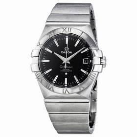 Omega Constellation Chronometer Black Dial Stainless Steel Ladies Watch 12310352001001