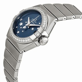 Omega Constellation Chronometer Star Blue Dial Stainless Steel Ladies Watch 12315272003001