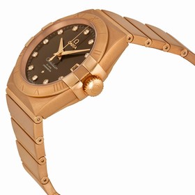 Omega Constellation Co-Axial Automatic Brown Dial Rose Gold Men's Watch 12350382163001
