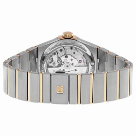 Omega Constellation Co-Axial Brown Diamond Dial Two Tone Unisex Watch 123.20.38.