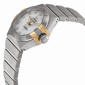 Omega Constellation Co-Axial Mother of Pearl Stainless Steel Ladies Watch 12320272055005