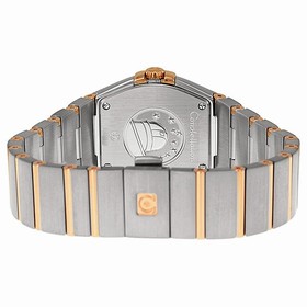 Omega Constellation Diamond Mother of Pearl Dial Rose Gold and Steel Ladies Watch 12325276055001