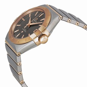Omega Constellation Grey Dial Steel and 18kt Rose Gold Automatic Men's Watch 12320382106002