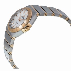 Omega Constellation Mother Of Pearl Dial Rose Gold and Steel Ladies Watch 12320276005001