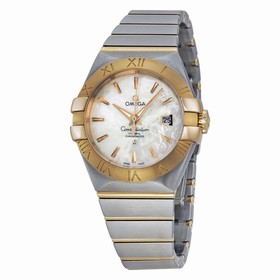 Omega Constellation Mother of Pearl Dial Stainless Steel and 18kt Rose Gold Ladies Watch 12320312005001