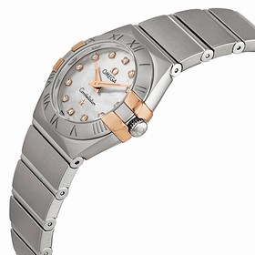 Omega Constellation Mother of Pearl Dial Stainless Steel Ladies Watch 12320246055005
