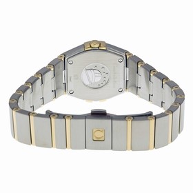 Omega Constellation Mother of Pearl Dial Steel and Yellow Gold Diamond Ladies Watch 12325246055011