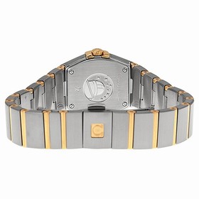 Omega Constellation Mother of Pearl Diamond Dial Brushed Steel Ladies Watch 123.25.24.60.55.002