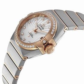 Omega Constellation Mother of Pearl Diamond Dial Ladies Watch 12325272055001
