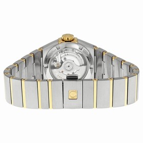 Omega Constellation Mother of Pearl Diamond Dial Steel and 18kt Yellow Gold Ladies Watch 12320272055002