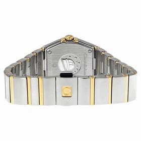 Omega Constellation Polished Quartz White Mother-of-Pearl Ladies Watch 12320246055004