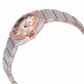 Omega Constellation Silver Dial Stainless Steel and 18K Rose Gold Ladies Watch 123.20.24.60.02.001