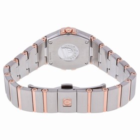 Omega Constellation Silver Dial Stainless Steel and 18K Rose Gold Ladies Watch 123.20.24.60.02.001