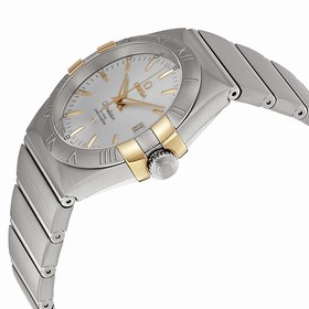 Omega Constellation Silver Dial Steel and Yellow Gold Ladies Watch 12320352002004