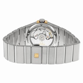 Omega Constellation Silver Dial Steel and Yellow Gold Ladies Watch 12320352002004