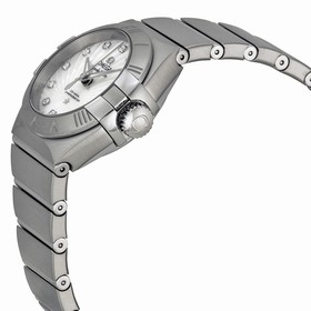 Omega Constellation White Mother of Pearl Steel Ladies Watch 123.10.27.20.55.001