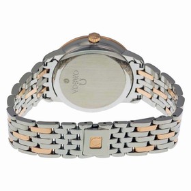 Omega De Ville Automatic Mother of Pearl Dial Stainless Steel and 18kt Rose Gold Ladies Watch 42420332005002