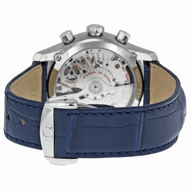 Omega De Ville Blue Dial Blue Leather Men's Watch 43113425103001