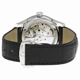 Omega De Ville Hour Vision Silver Dial Black Leather Men's Watch 43133412102001